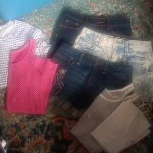Old navy shorts and summer shirts lot